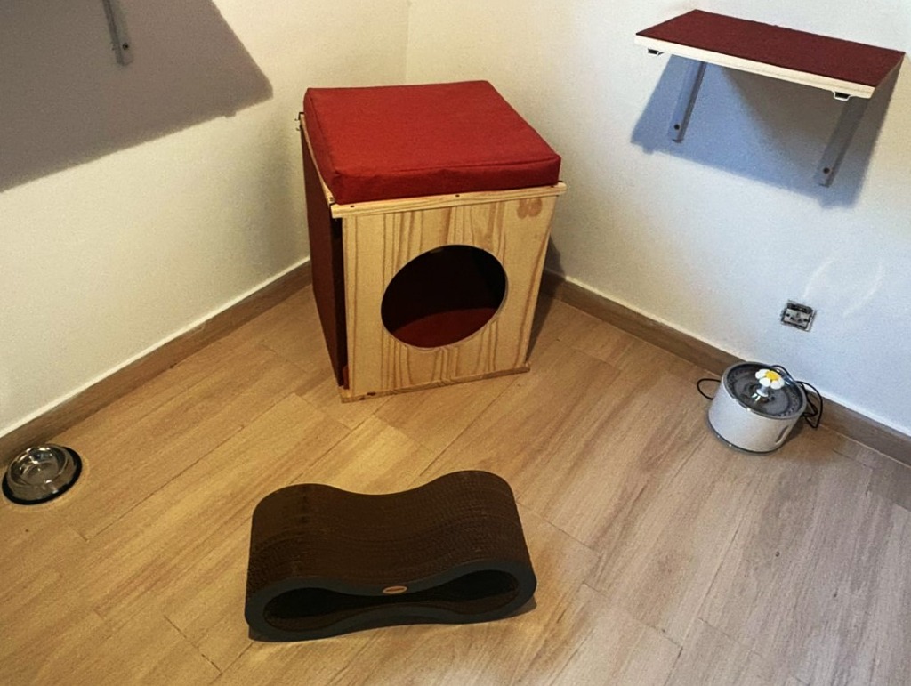 Habitación Felina 1 — Casita y accesorios